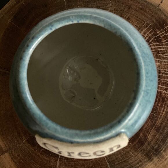 GREENS FEES JAR Ceramic Pottery Cork Stopper Golf Rustic Farmhouse Money Bank - Picture 7 of 10